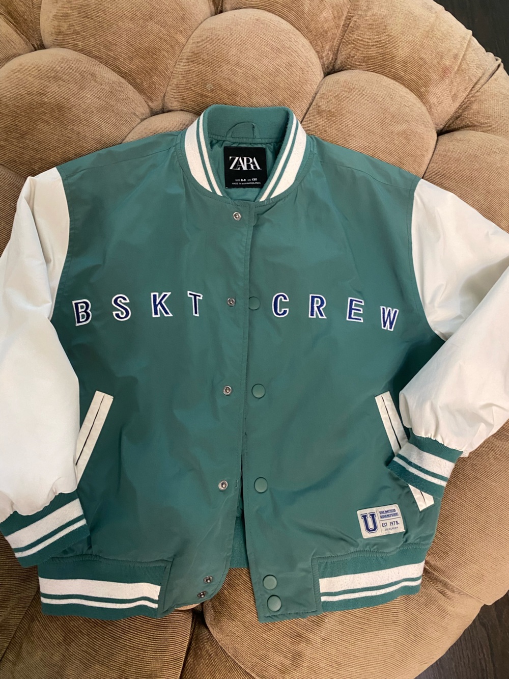 ZARA Green Bomber Jacket 8-9 yr